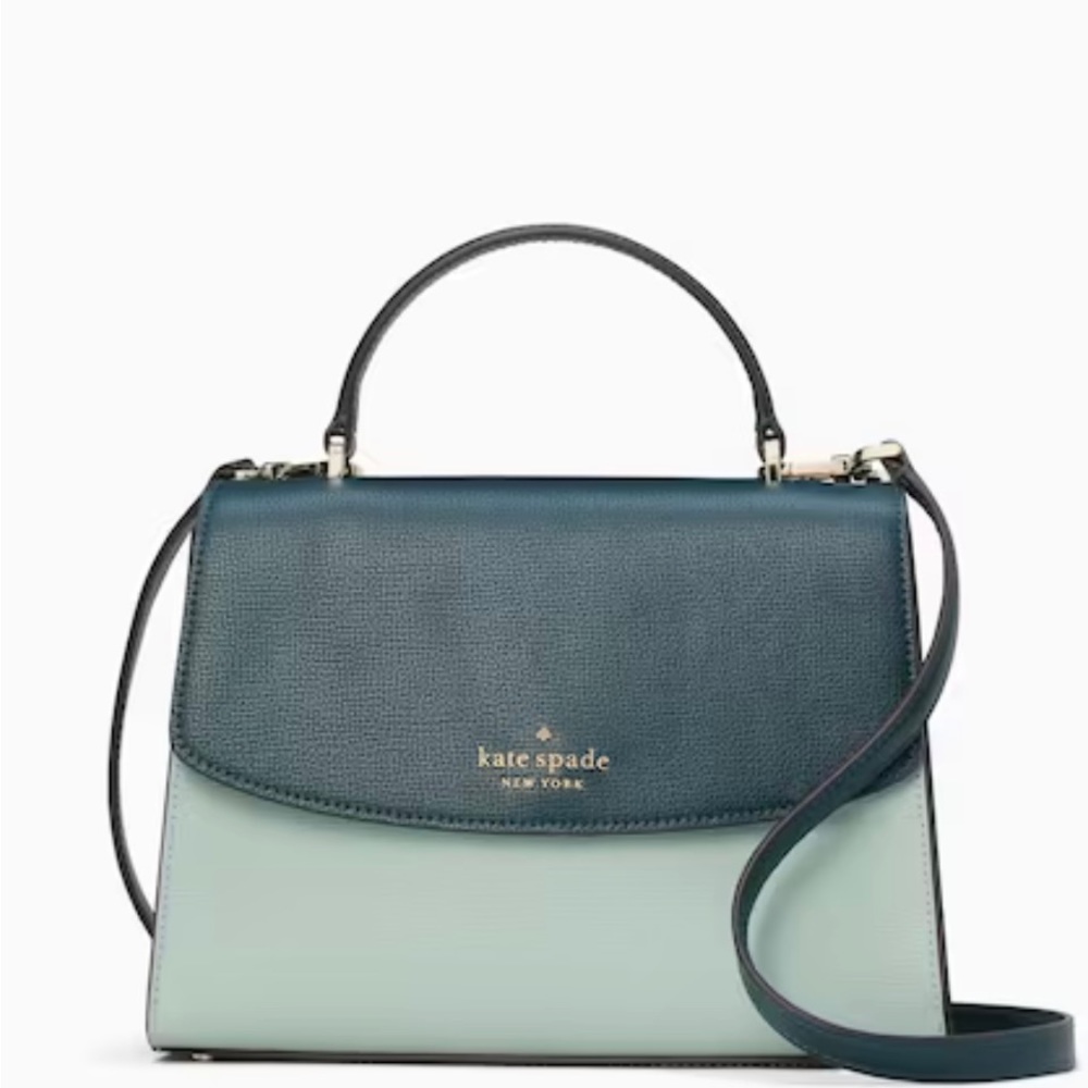 ❌SOLD❌THRD-NWT Kate Spade New York Top Handle Color-Blocked Leather Satchel - Picture 5 of 9